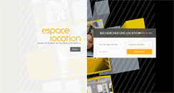 Desktop Screenshot of espace-location.ch